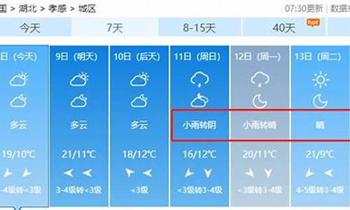 孝感天气预报查询一周_孝感天气预报15天天气预报