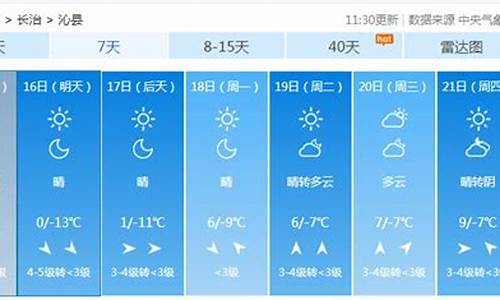 沁县天气预报15天实时_山西沁县天气预报一周天气